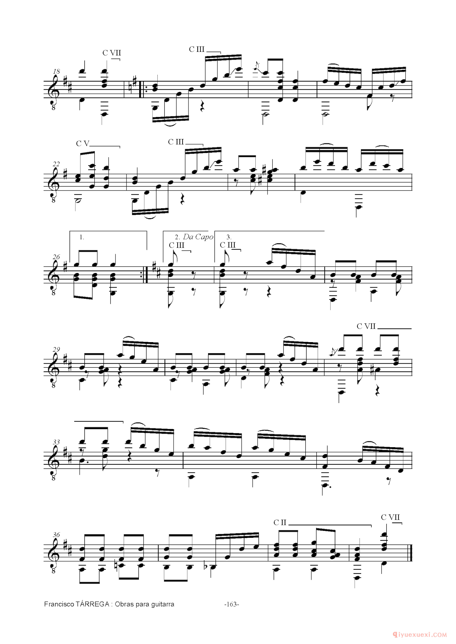 PEPITA_泰雷加古典吉他乐曲谱