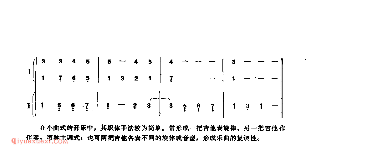 织渔网_南斯拉夫民歌_吉他二重奏简谱