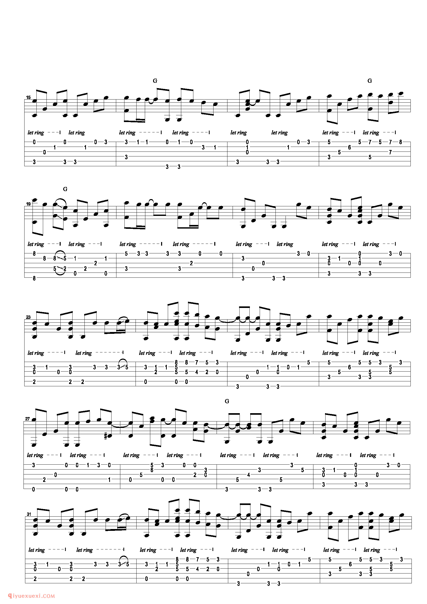 笔记_蔡盘进编曲_吉他弹唱谱