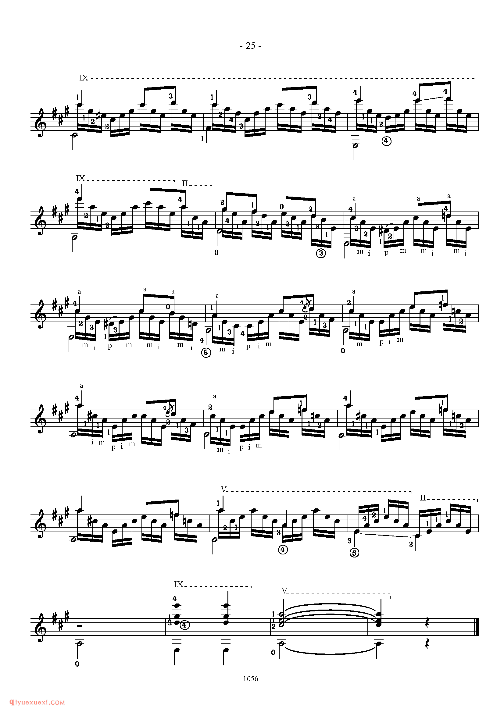 FRANCISCO TARREGA 12 STUDIES FOR GUITAR_世界著名古典吉他练习乐曲谱