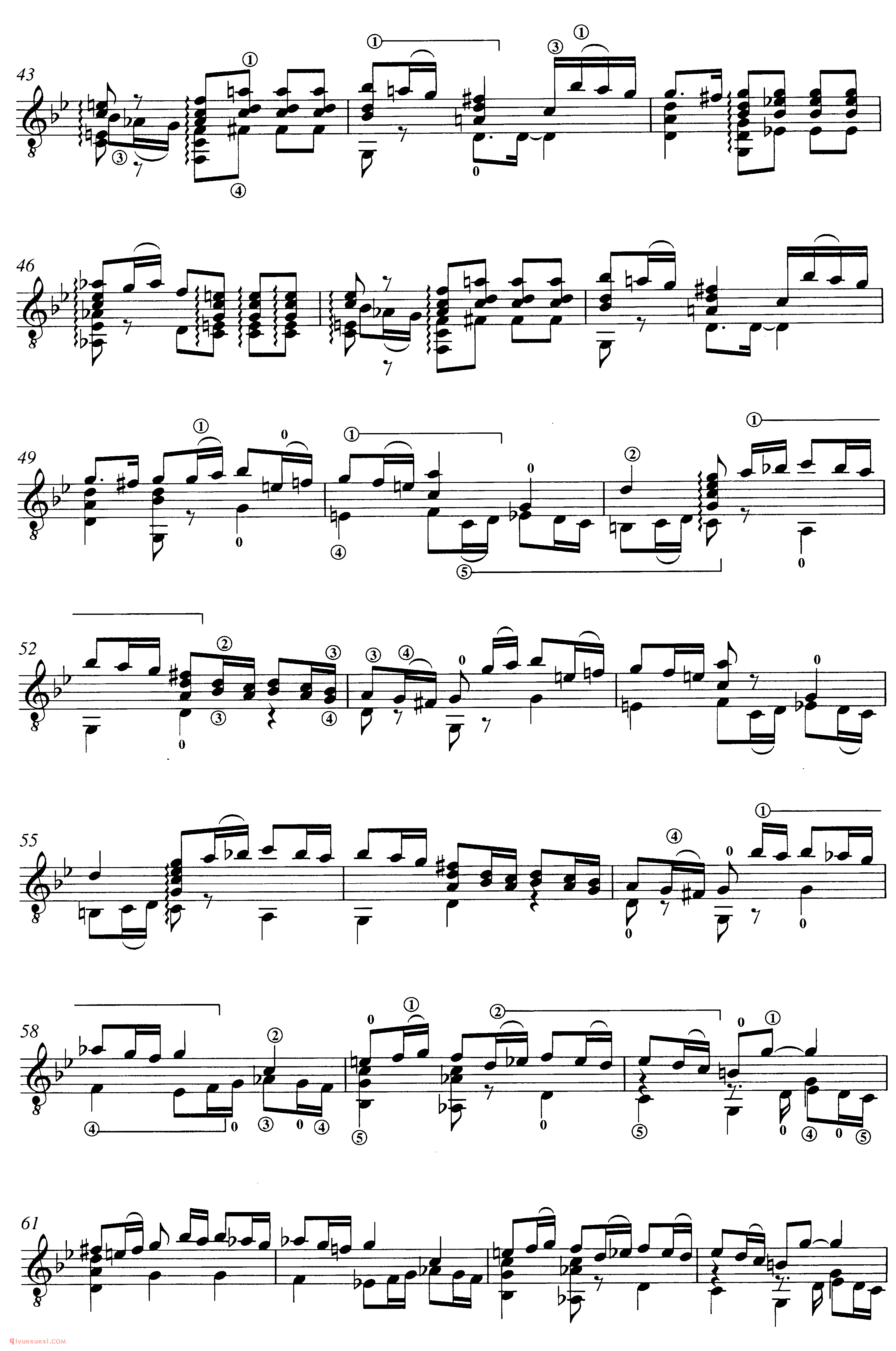 L. Roncalli_PASSACAGLIA_塞戈维亚改编吉他谱
