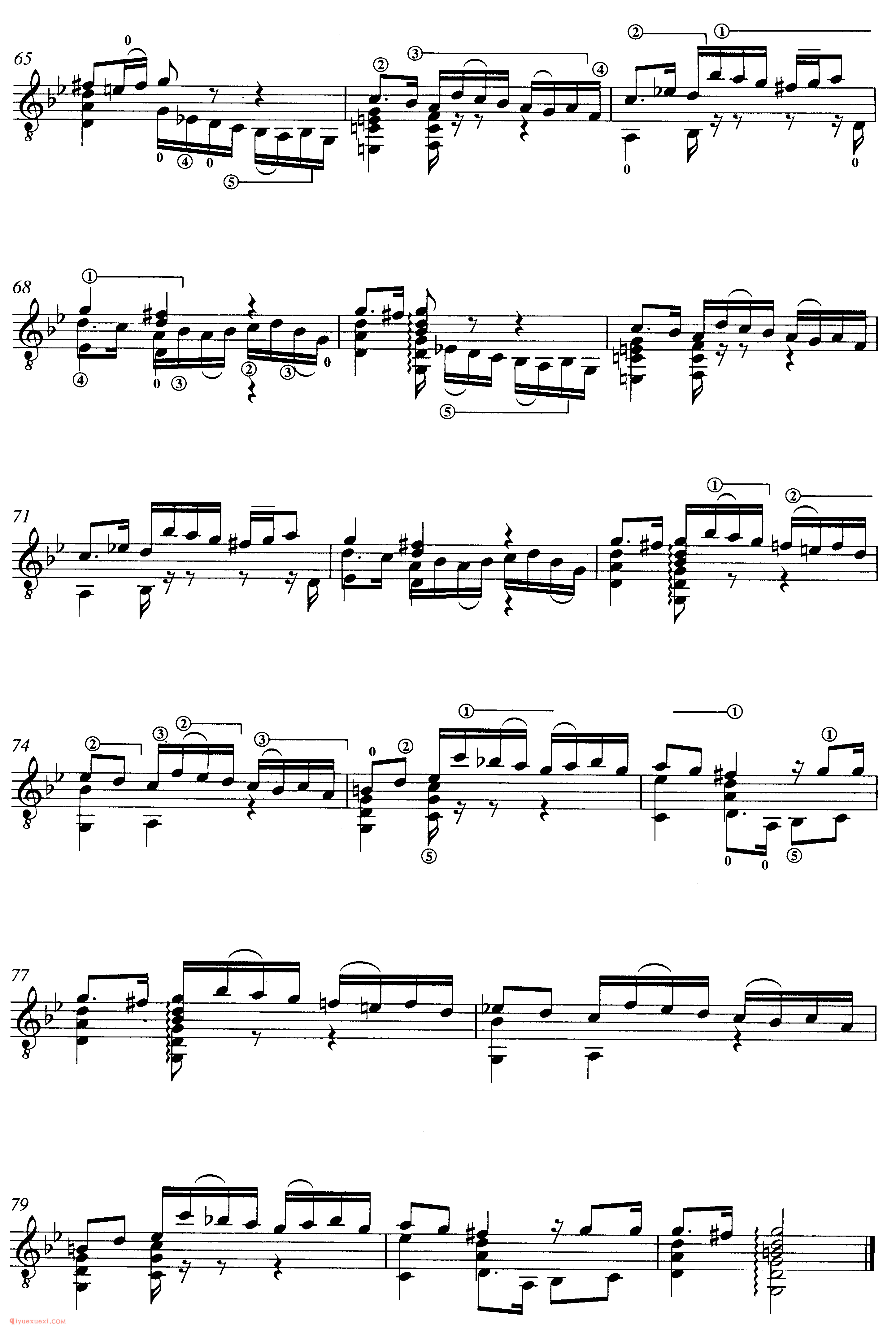 L. Roncalli_PASSACAGLIA_塞戈维亚改编吉他谱
