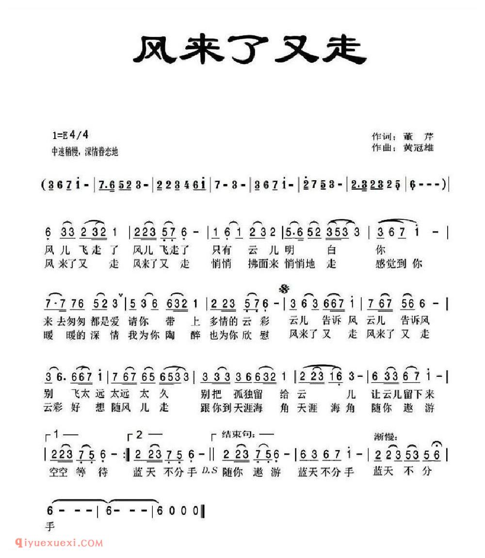 风来了又走简介