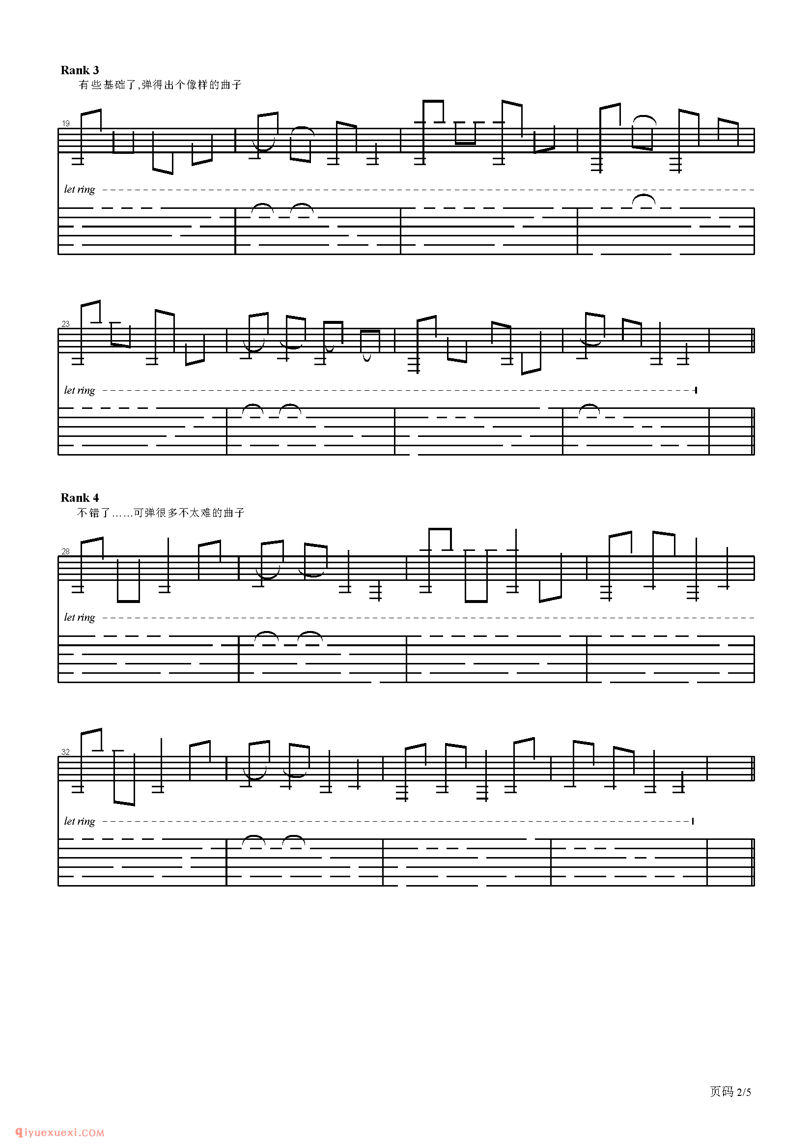 吉他初学者练习曲:《兰花草》吉他水平测试
