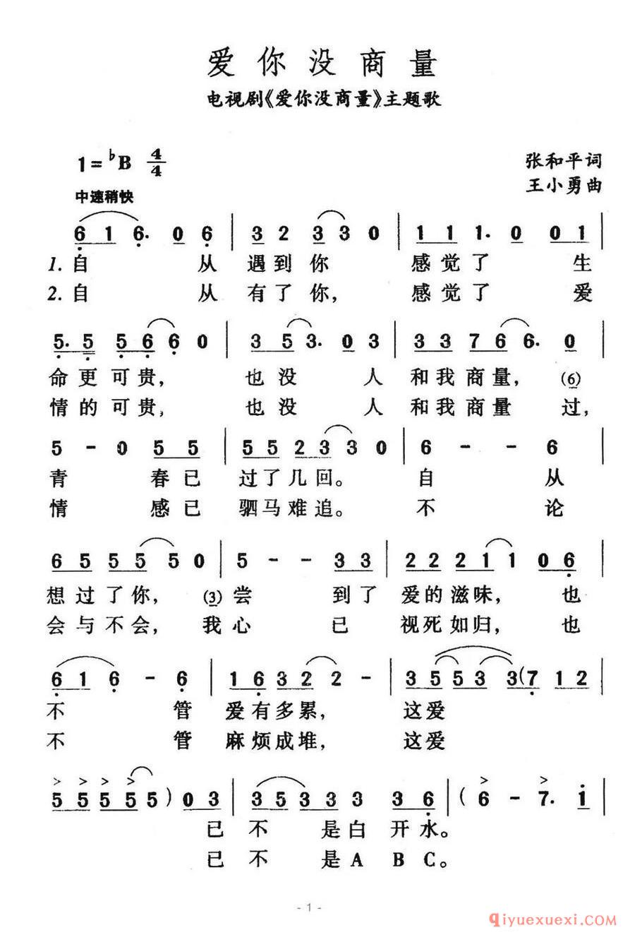 爱你没商量（电视剧《爱你没商量》主题歌）