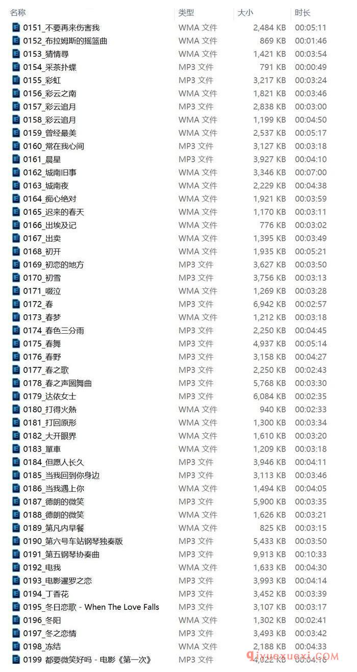 钢琴音乐下载(第004期)100首钢琴音乐下载地址及目录