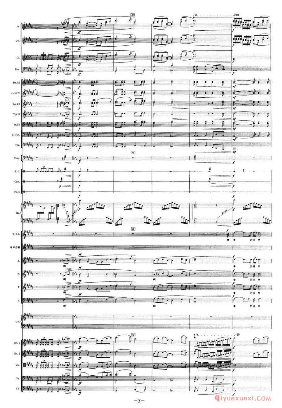 召唤（宋小明词 栾凯曲）（声乐及伴奏总谱）