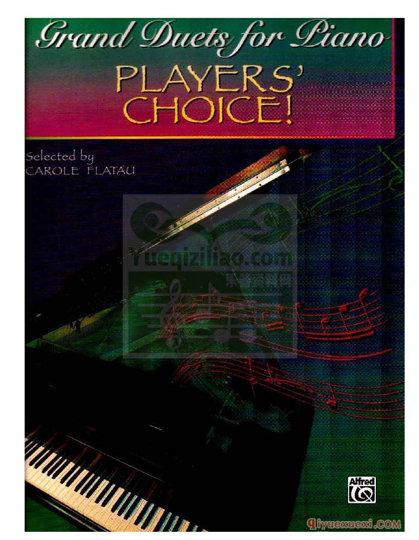 PDF钢琴谱下载 | 钢琴二重奏.玩家首选(Grand Duets for Piano. Players Choice)原版电子书
