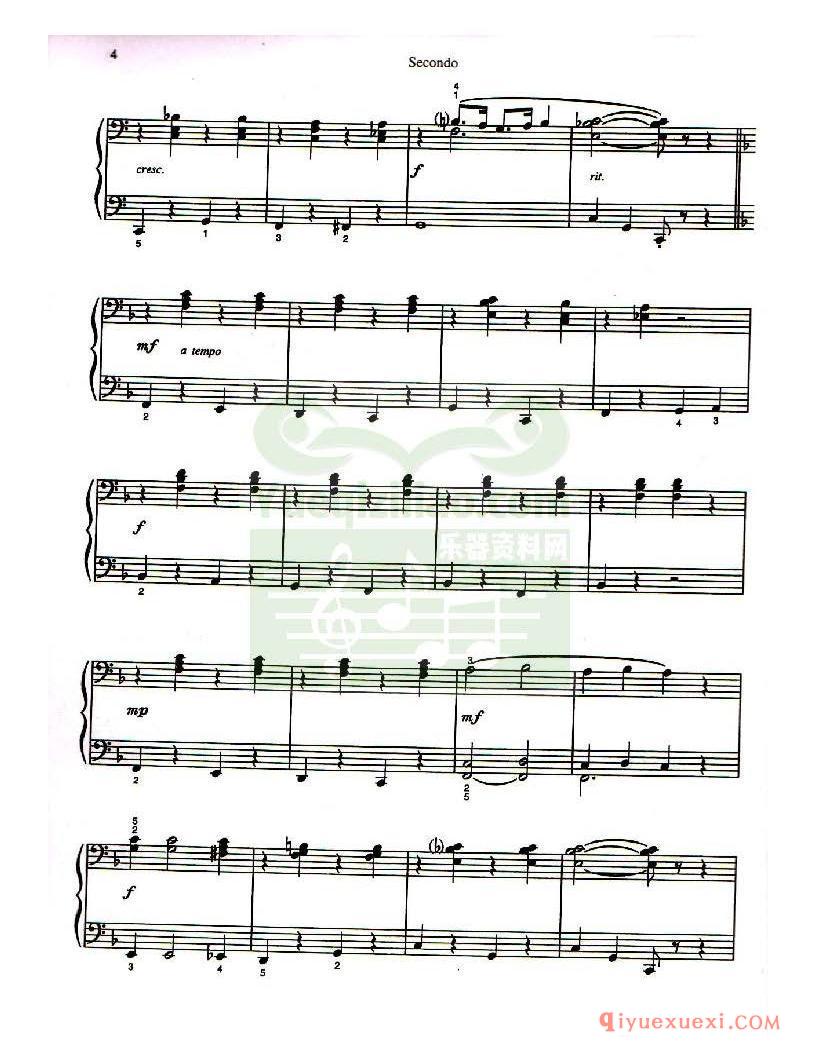 PDF钢琴谱下载 | 钢琴二重奏.玩家首选(Grand Duets for Piano. Players Choice)原版电子书
