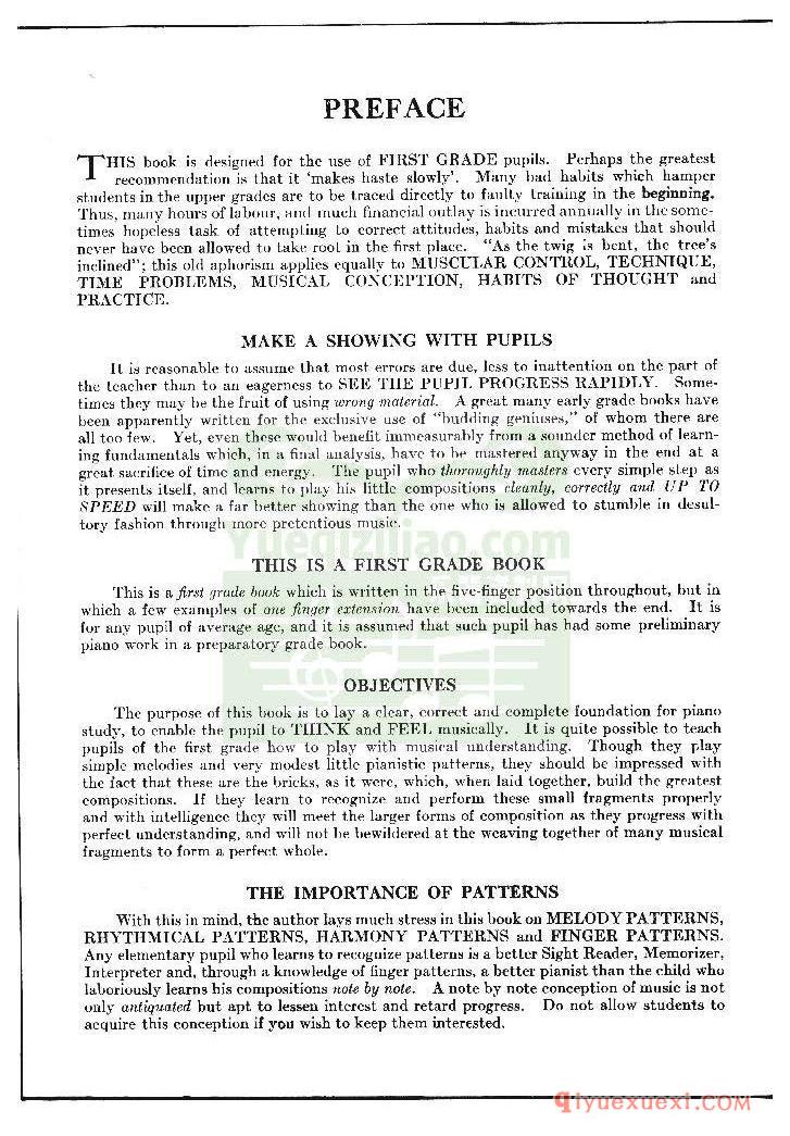 PDF钢琴谱下载 | 汤普森约翰现代钢琴课程一级(Modern Course For Piano 1st Grade)原版电子书