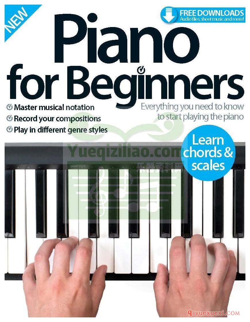 PDF钢琴教材 | 初学者钢琴教材第6版(Piano for Beginners 6th ED)原版电子书