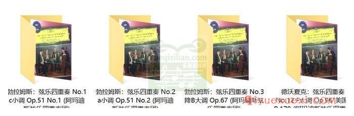 勃拉姆斯：弦乐四重奏 Nos. 1, 2 & 3 · 德沃夏克：弦乐四重奏 No.12 (阿玛迪斯弦乐四重奏团) (2CD)古典乐唱片下载