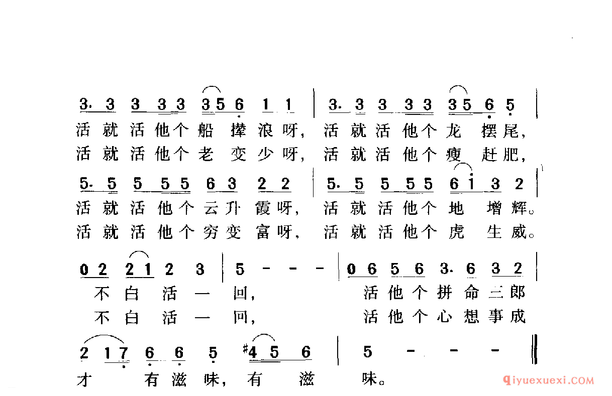 中国名歌 │ 不白活一回 电视剧(古船 女人和网)插曲