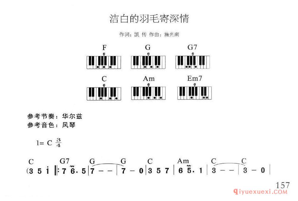 洁白的羽毛寄深情