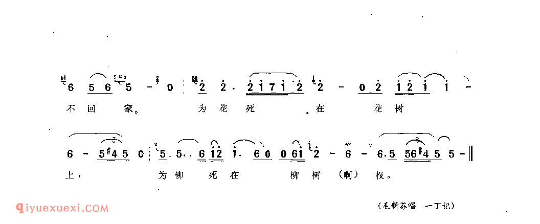 细细蜜蜂去采花(洒叉) 晴隆县_曲各_贵州彝族民歌简谱