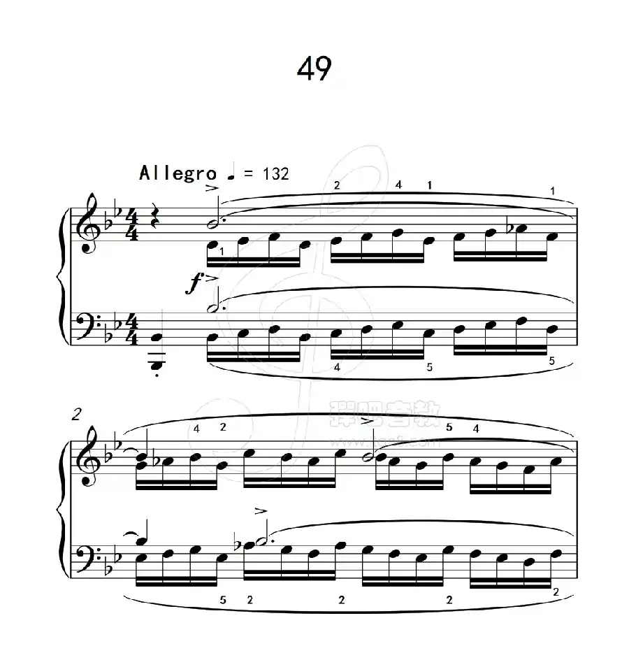 练习曲 49（克拉莫钢琴练习曲60首）