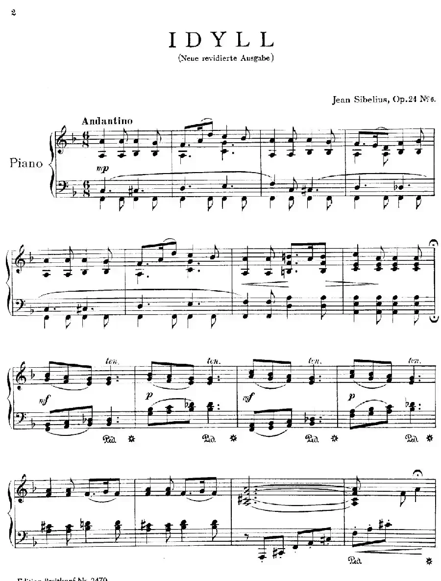 10 Pieces Op.24（10首钢琴小品 No.6）