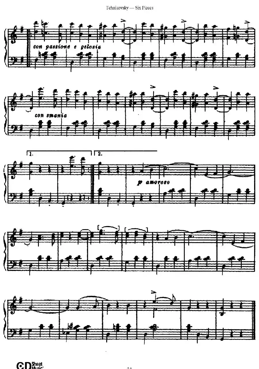 Six Pieces Op.51（6首小品·4a）