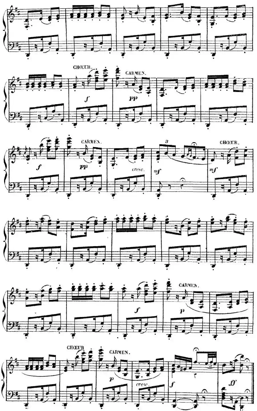 Carmen for Solo Piano（卡门全剧钢琴独奏版）（No.5）