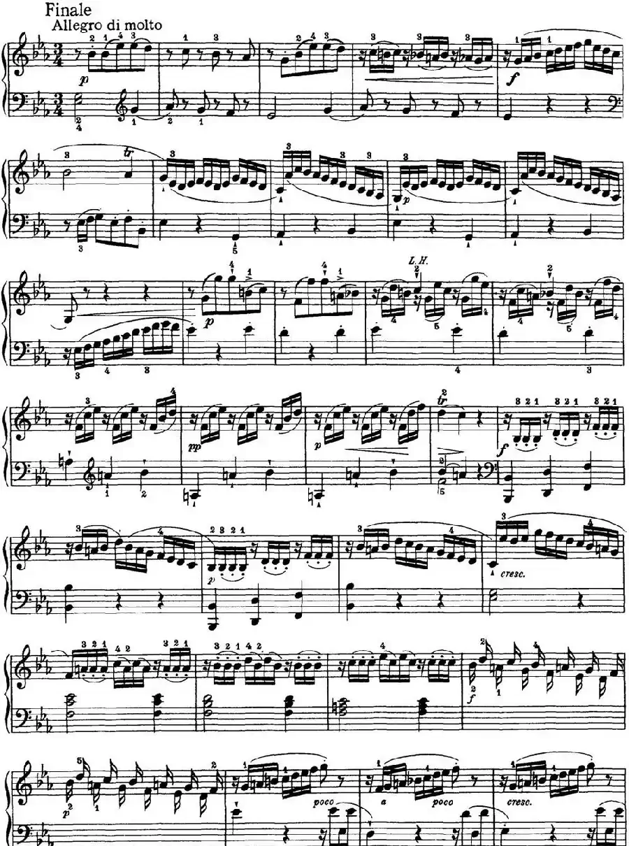 海顿 钢琴奏鸣曲 Hob XVI 45 Divertimento Eb major