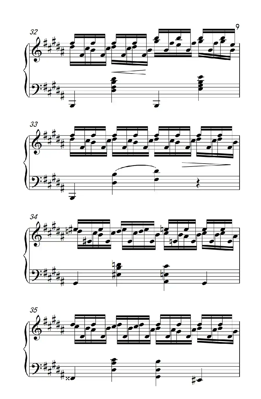 莫什科夫斯基 钢琴练习曲（第十五首）