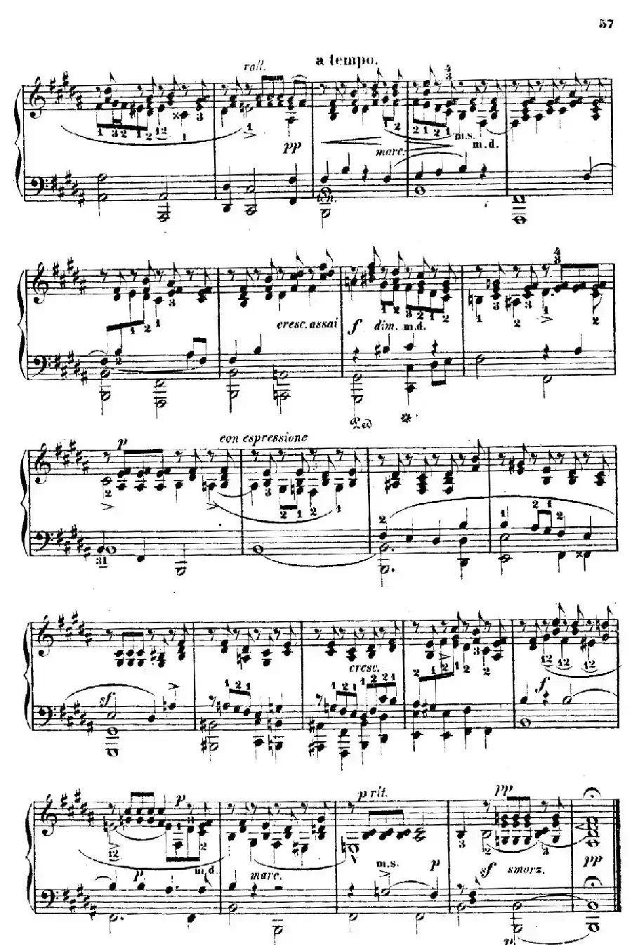 Douze Etudes de Salon Op.5（12首沙龙练习曲·11）