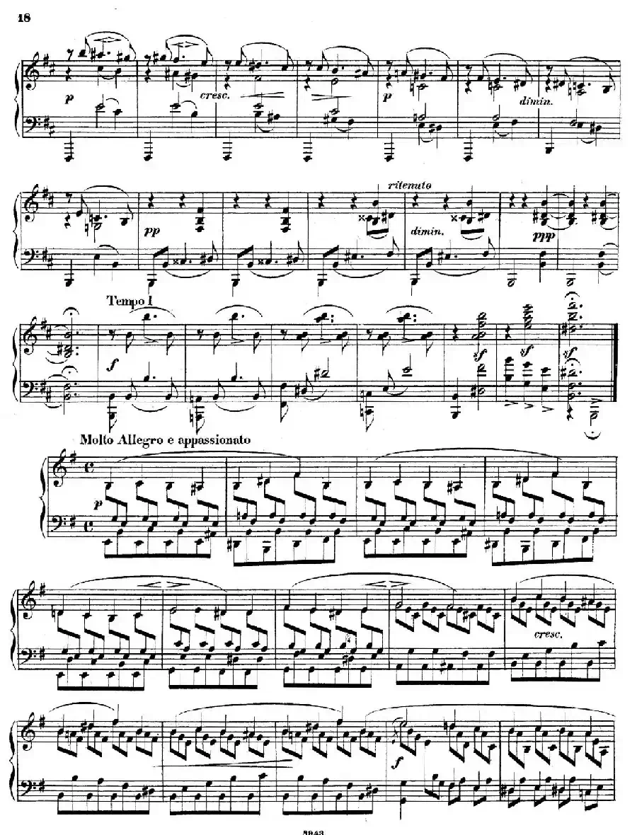 Piano Sonata in e Minor Op.28（e小调钢琴奏鸣曲）