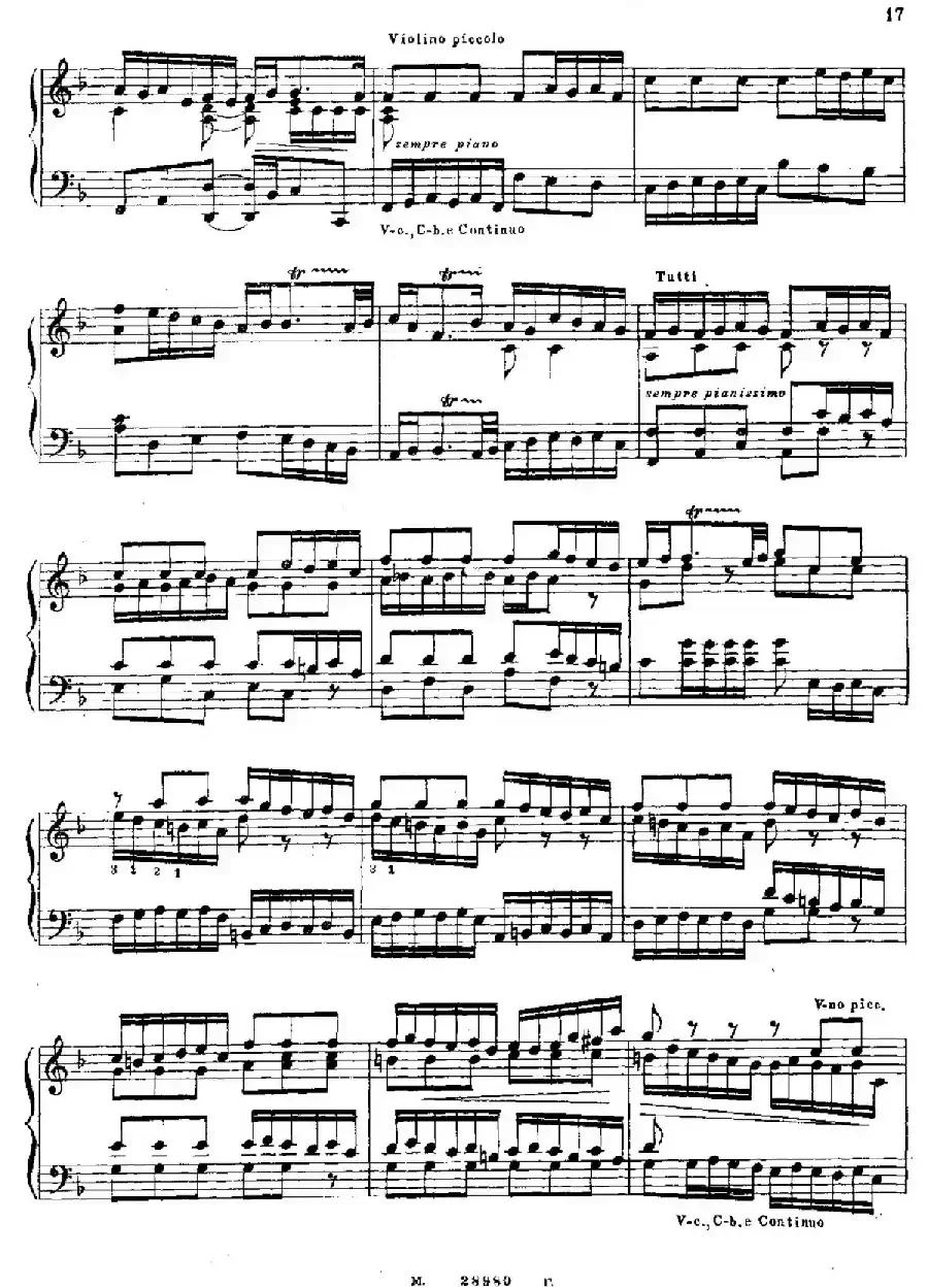 Brandenburg Concerto No.1 in F Major BWV 1046（F大调第一勃兰登堡协奏曲·第三乐章）