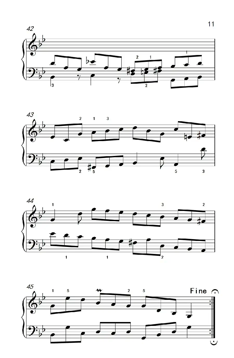 第九级1.吉格舞曲 选自《英国组曲》第三套（中央音乐学院 钢琴（业余）考级教程 7-9级）