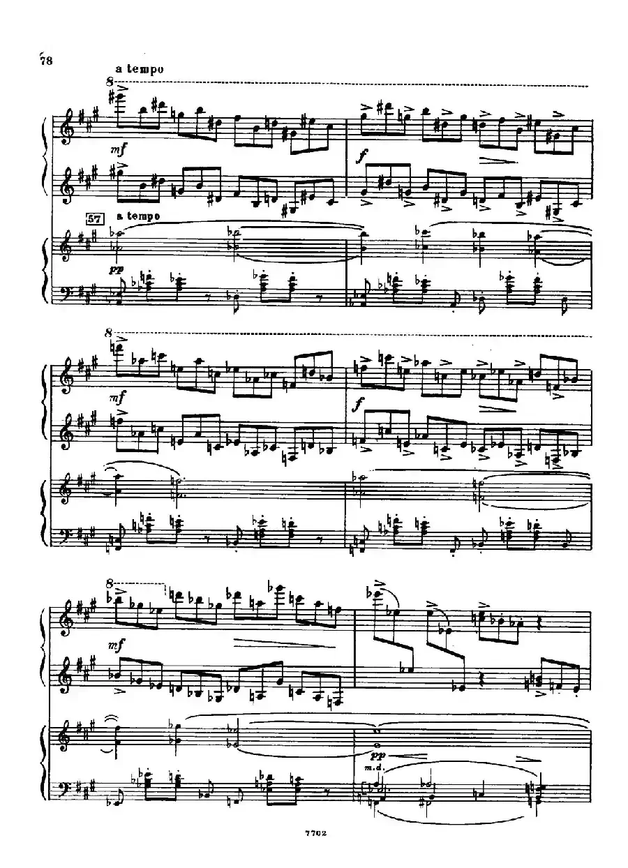 升f小调第一钢琴协奏曲 Op.1（双钢琴版）