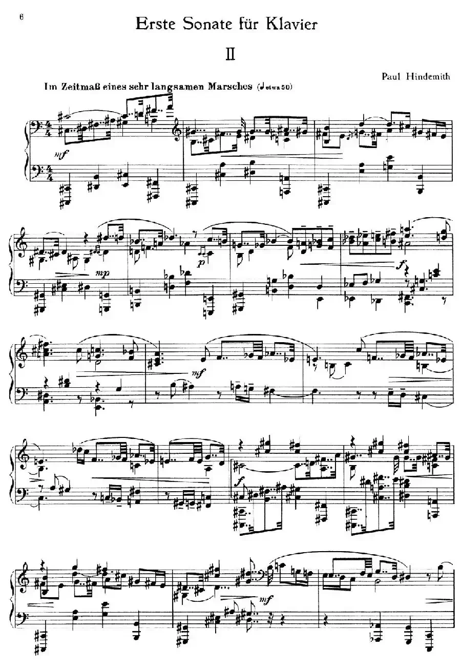 Piano Sonata No.1（第一钢琴奏鸣曲·Ⅱ）