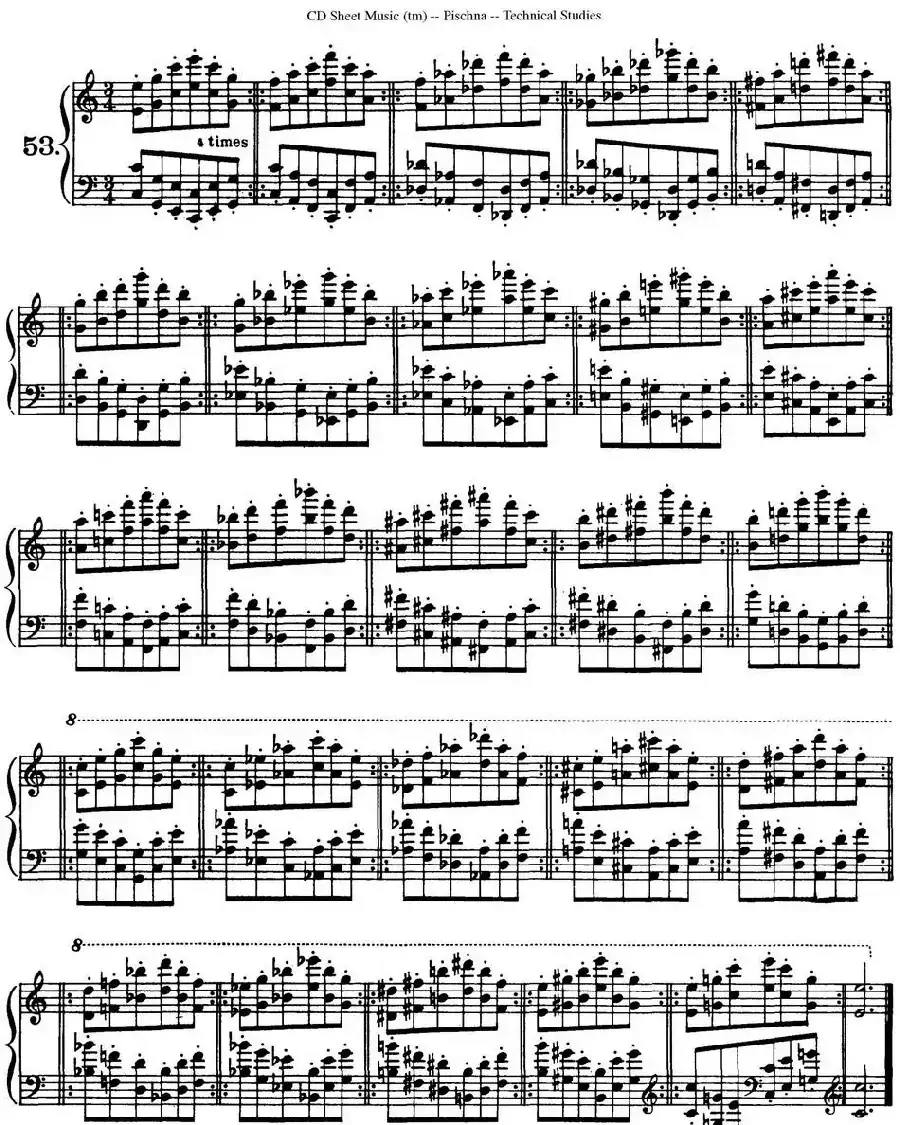 Technical Studies 60 Progressive Exercises （60首钢琴循序渐进练习曲 P91——99）