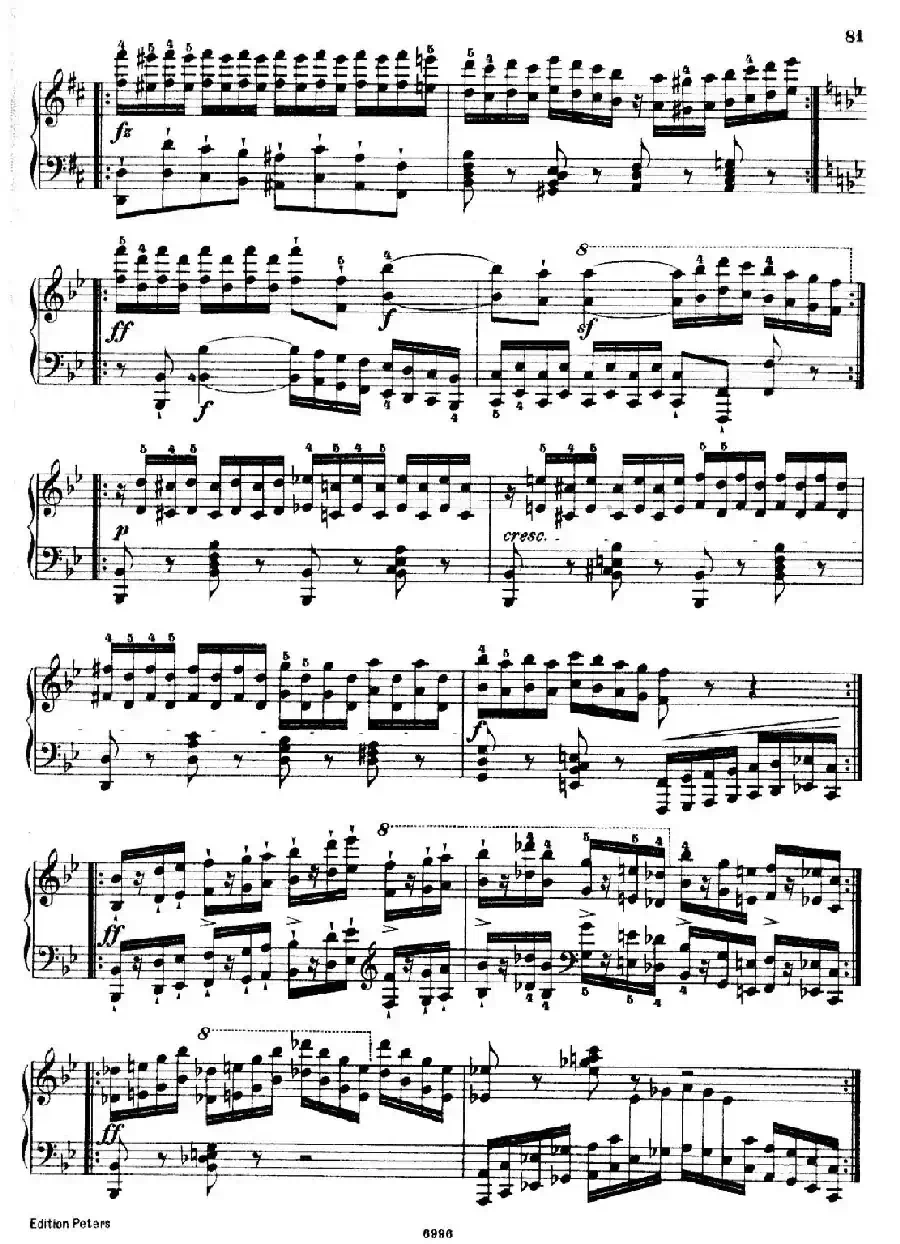 School of the Virtuoso Op.365（60首钢琴高级练习曲·34）