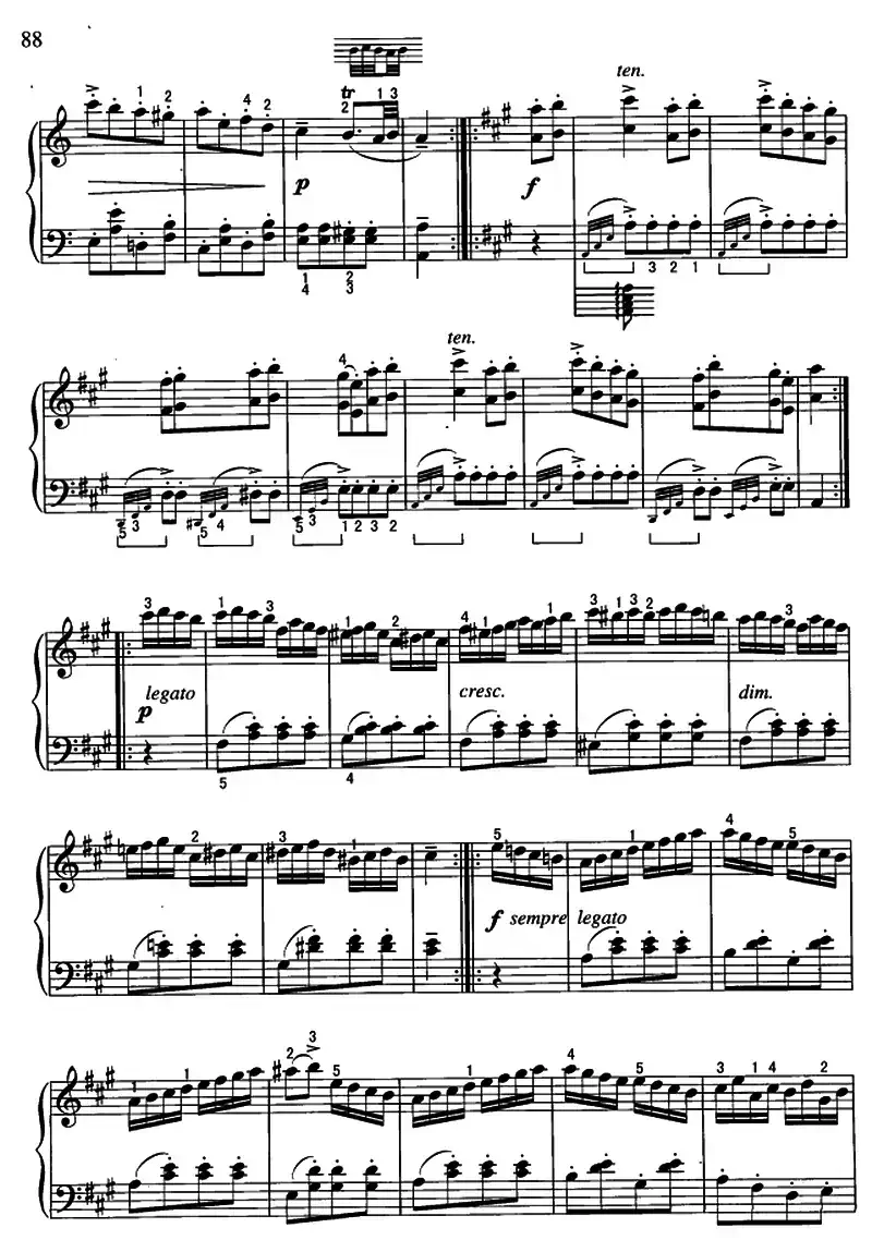 土耳其进行曲（带指法）