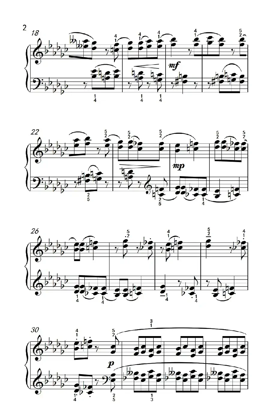 四度音程（巴托克 小宇宙 钢琴教程 5）