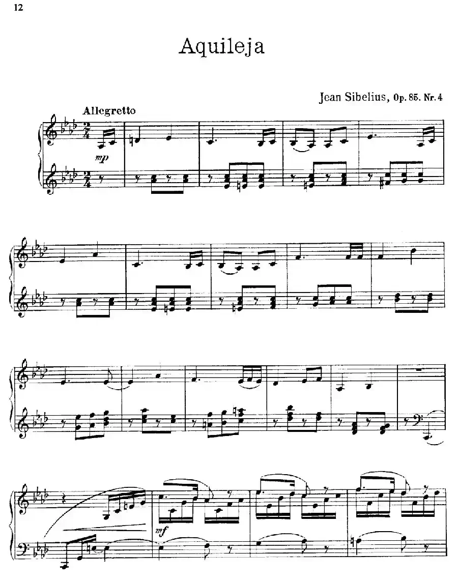 The Flowers（花之组曲）（Op.85.Nr.4）