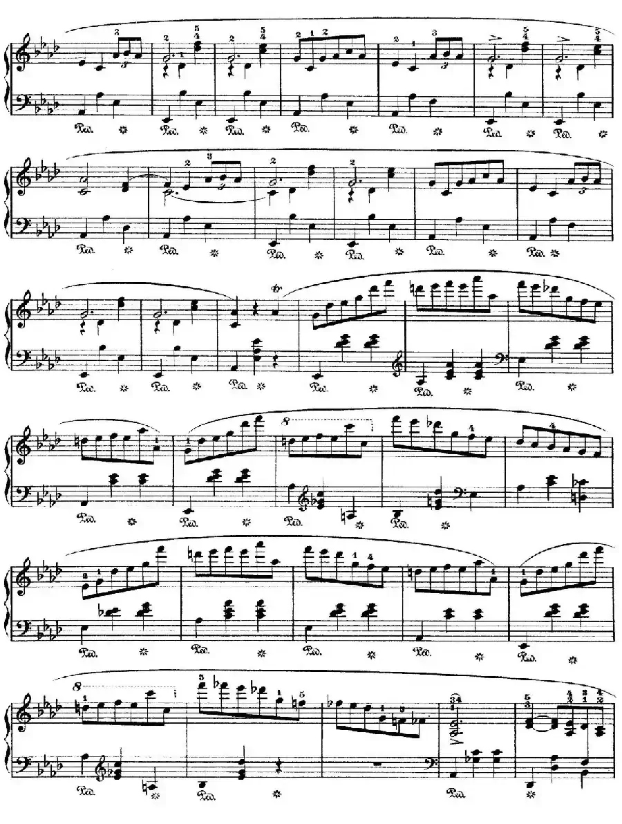 Grande Valse in A-flat Major Op.42（降A大调华丽圆舞曲）