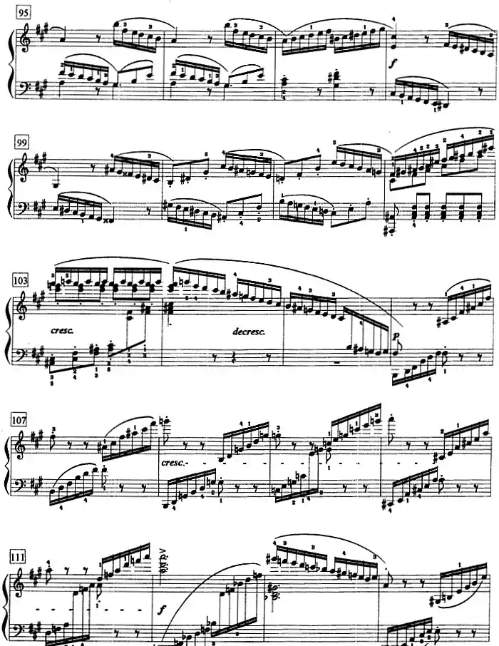 钢琴教程第八级 大型乐曲（A大调奏鸣曲 Op.120 第三乐章）