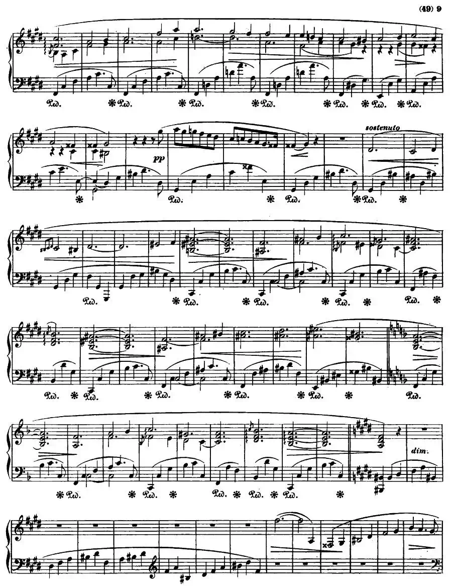 E大调钢琴谐谑曲Op.54（第四号）