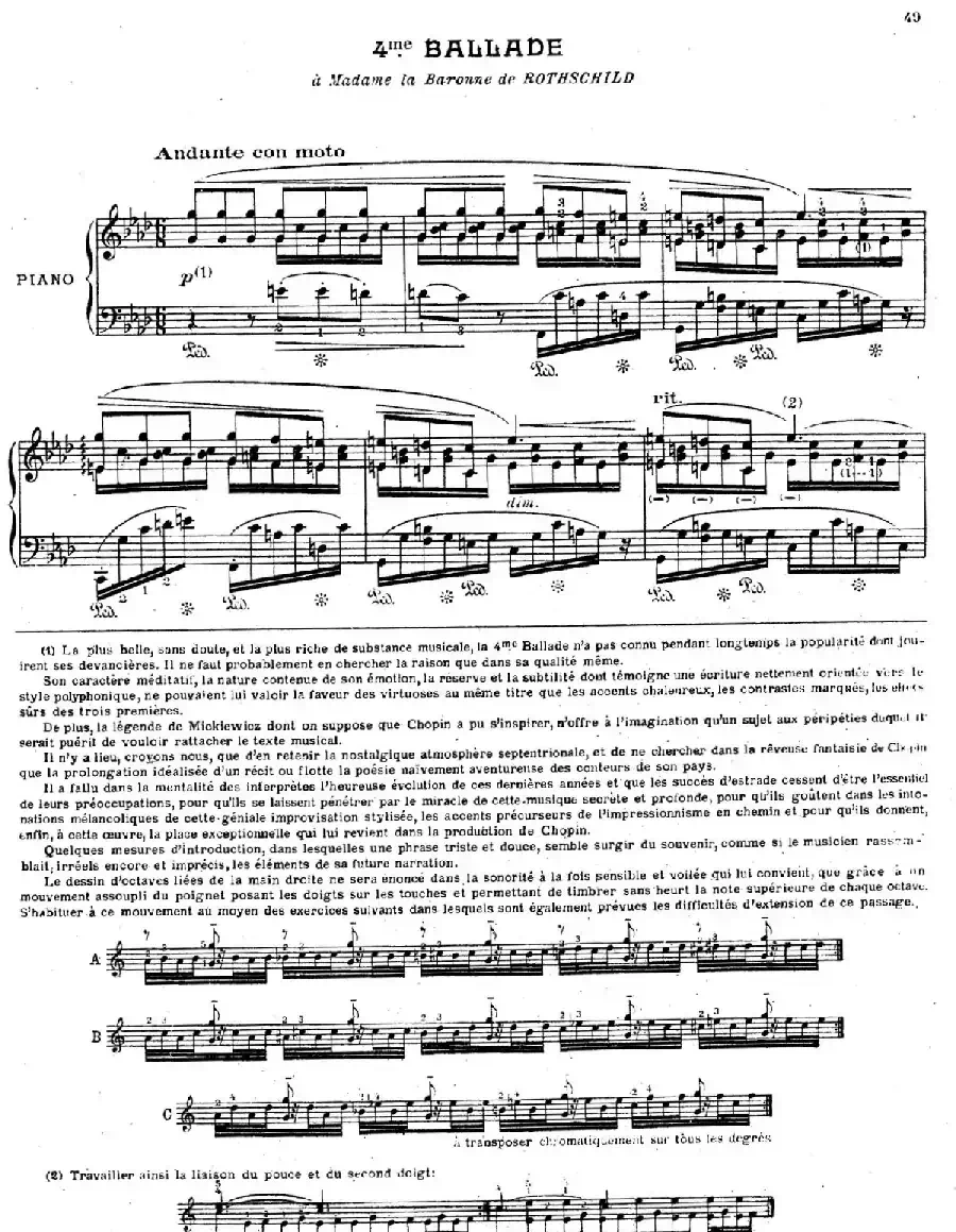 Ballade No.4 in f Minor Op.52（f小调第四叙事曲）