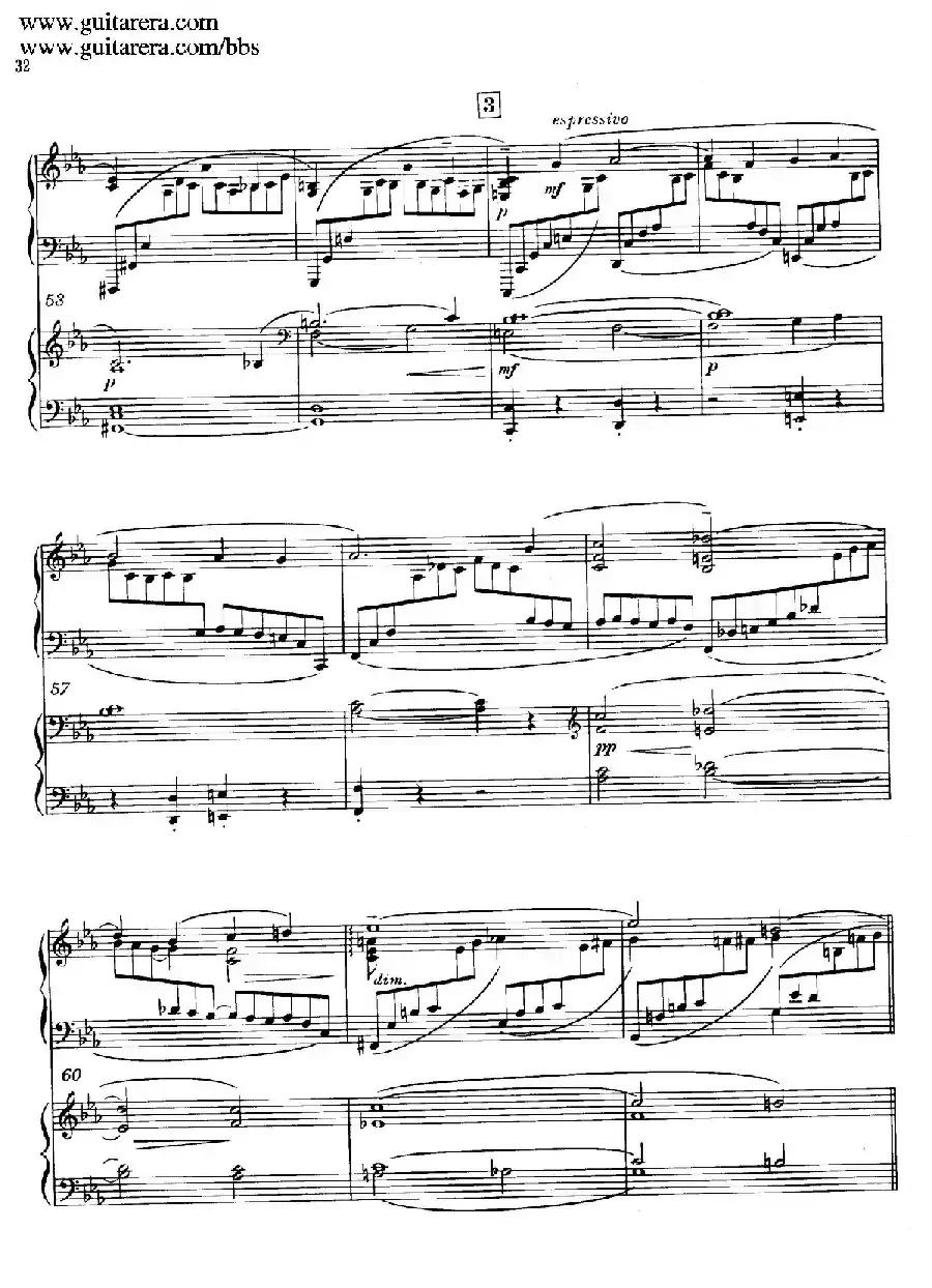 c小调第二钢琴协奏曲 Op.18（双钢琴·第一乐章）