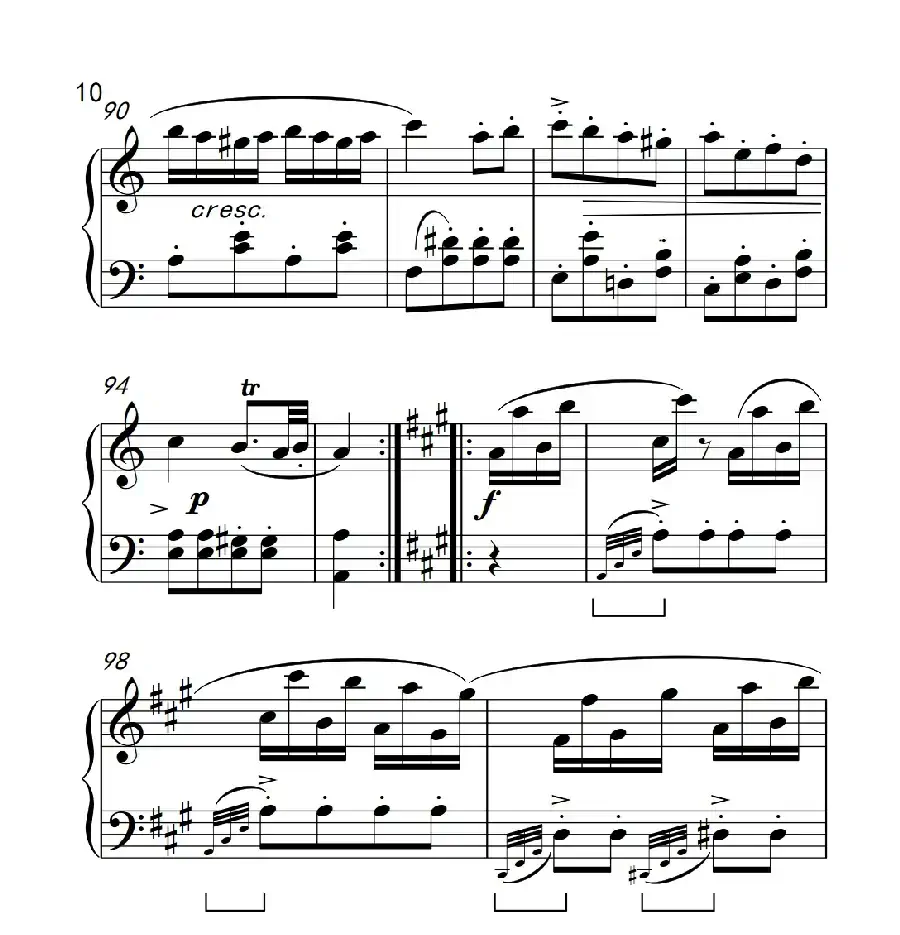 A大调钢琴奏鸣曲（土耳其风格的回旋曲）