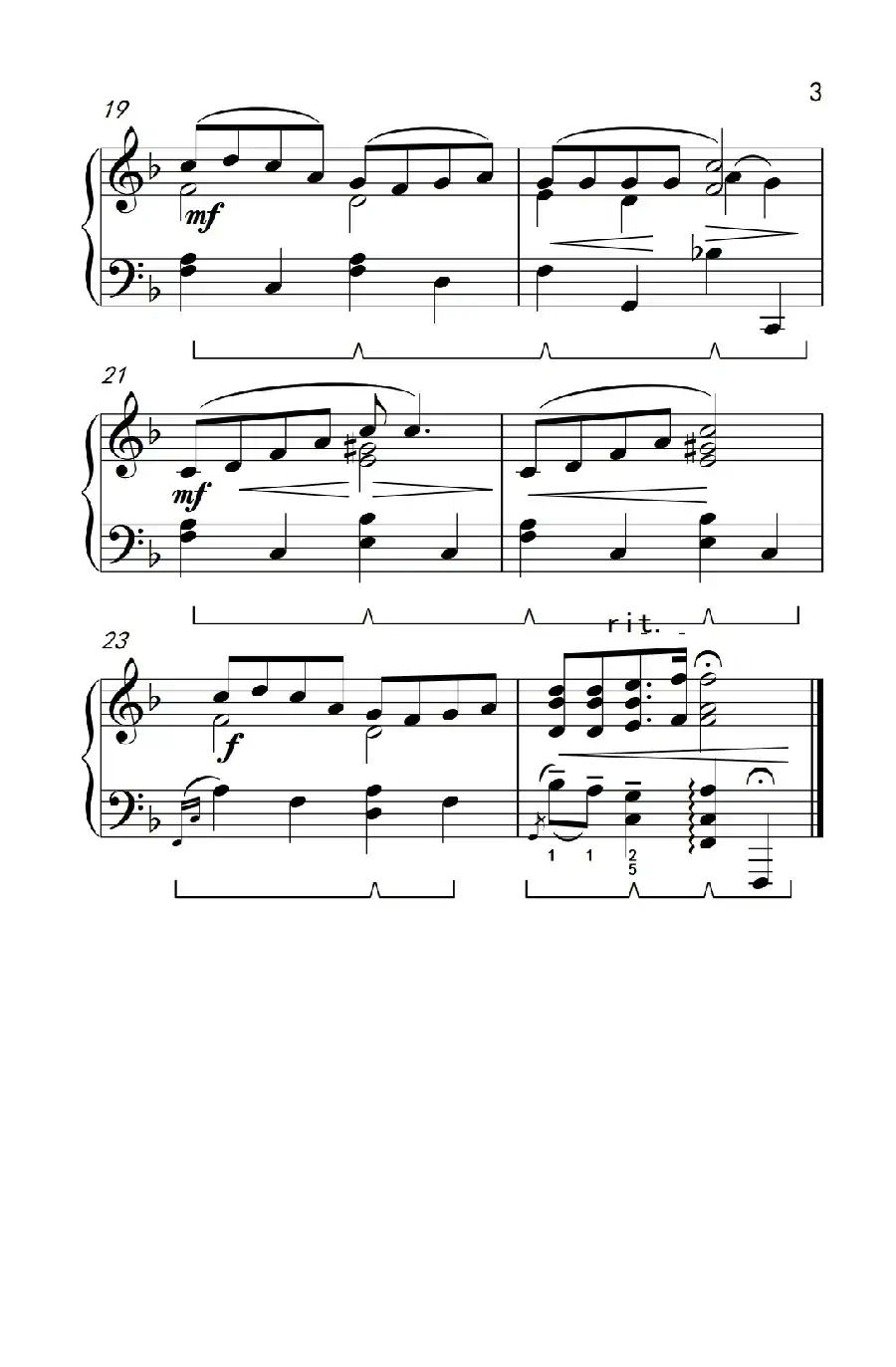 深红的玫瑰(约翰·汤普森 成人钢琴教程 第三册)