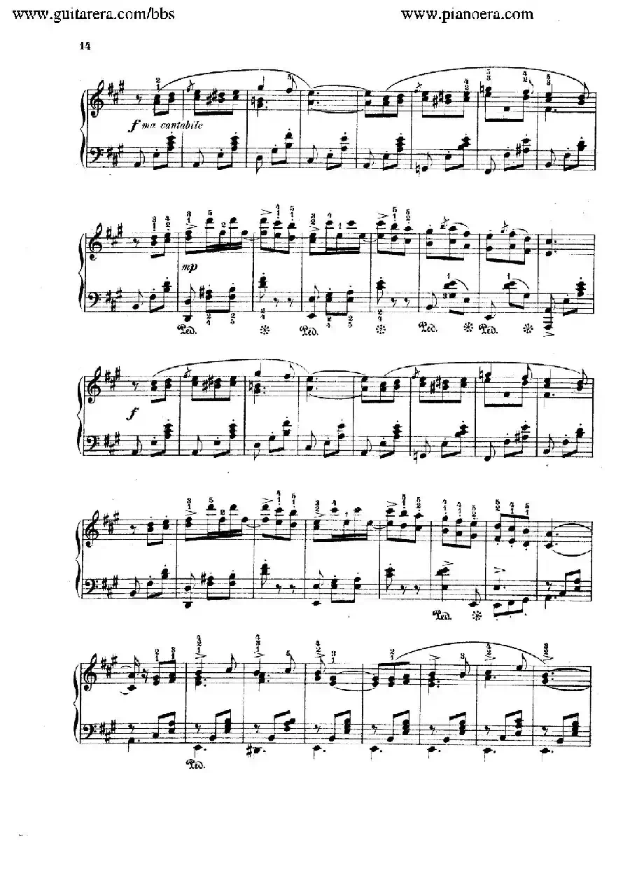 Spanish Dances Op.12（西班牙舞曲·钢琴独奏版）