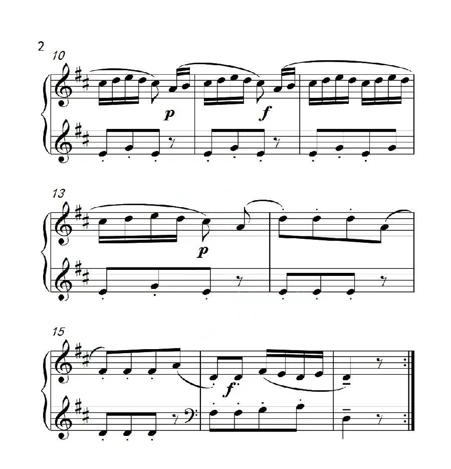 第一级 舞蹈大师（中国音乐学院钢琴考级作品1~6级）