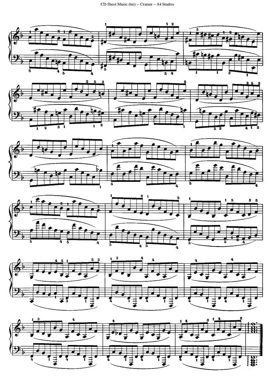 Cramer - 84 exercices（46—50）（克拉莫84首钢琴练习曲）