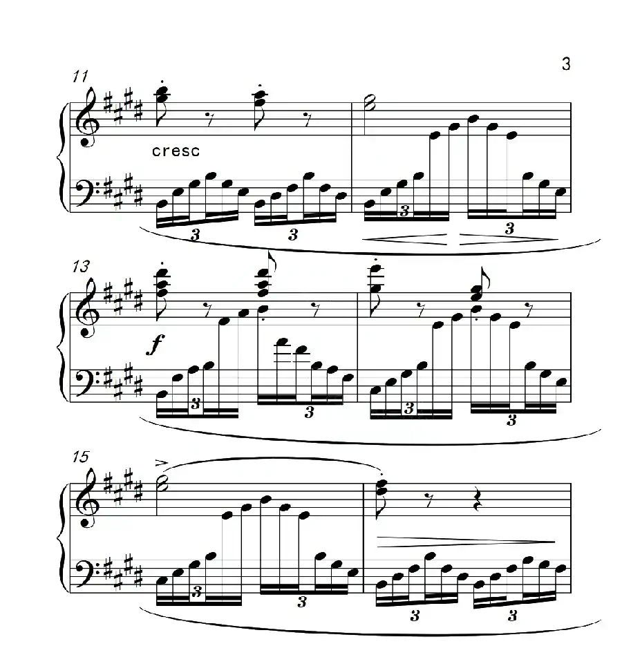 第四级B组 练习曲(中国音乐学院钢琴考级作品1~6级)