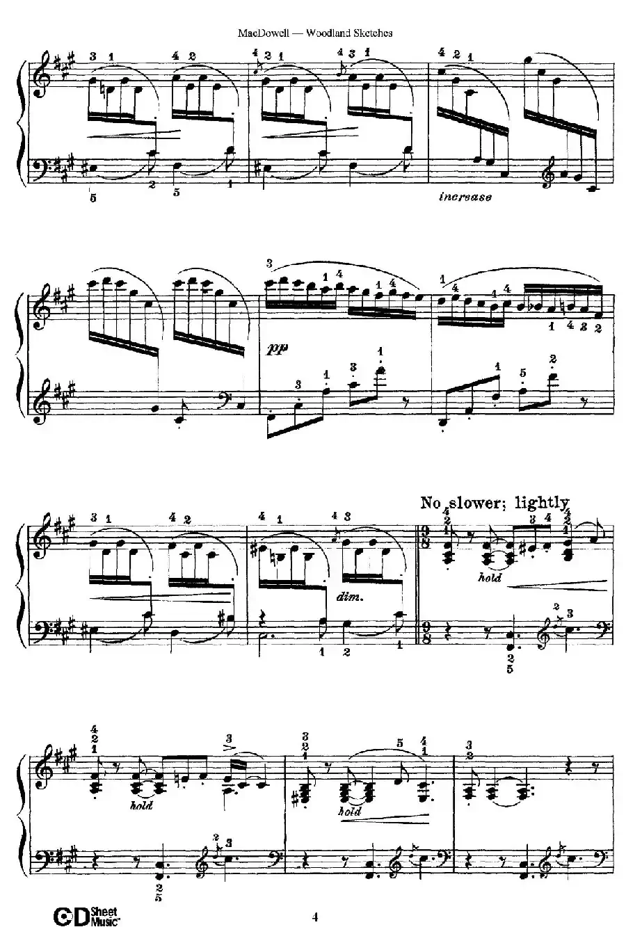Woodland Sketches Op.51（森林素描·2）
