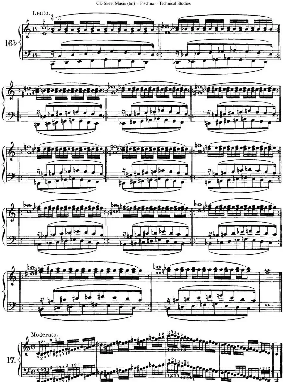 Technical Studies 60 Progressive Exercises（60首钢琴循序渐进练习曲 P31——40）