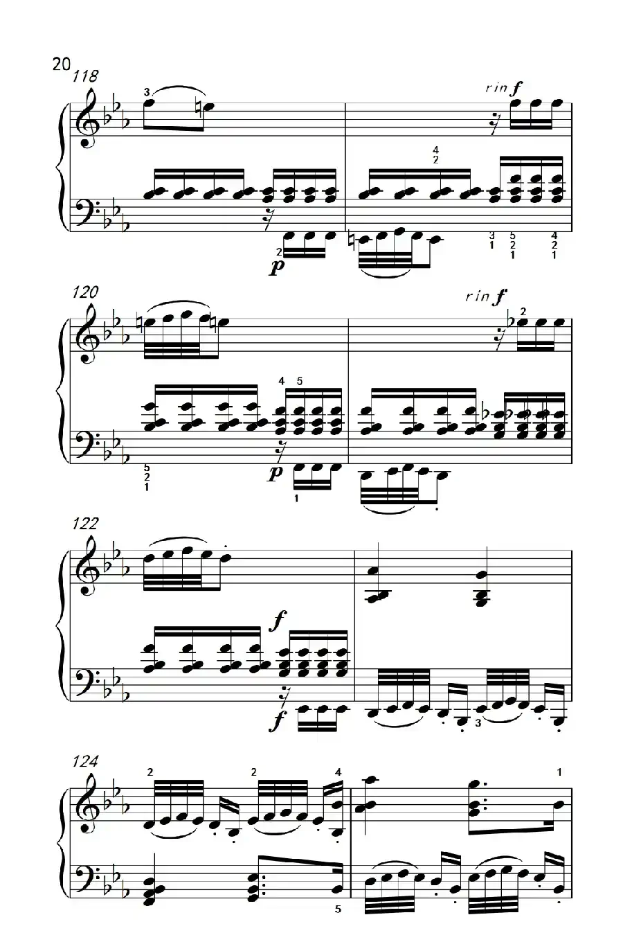 奏鸣曲 Opus 7 第四乐章(贝多芬奏鸣曲集 2)